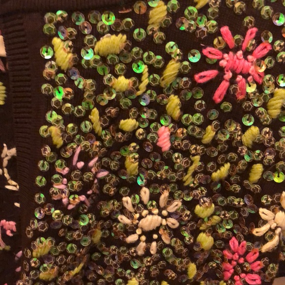 Sequin short sleeve sweater - Picture 3 of 4